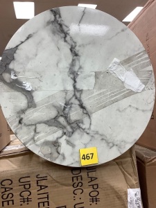 Faux Marble Round Table