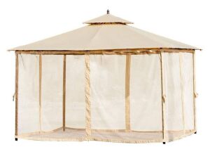 10'x12' Outdoor Canopy Gazebo - Cream