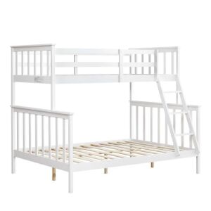 Twin Over Bunk Bed - Full Size, White