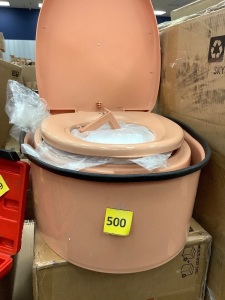 Plastic Toilet w/ Basin