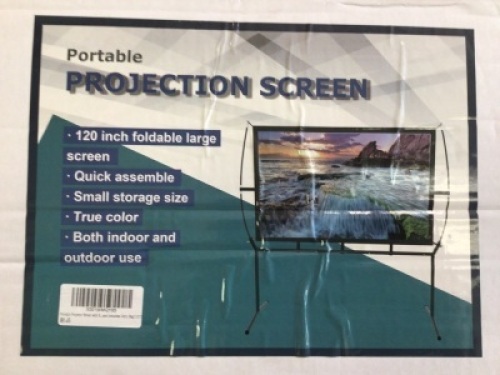 Projector Screen with Stand 120 inch, New