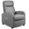 Pu Leather Massage Recliner Chair with Footrest