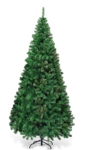 7 ft. Green PVC Hinged Artificial Christmas Tree