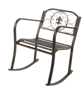 Metal Frame Outdoor Rocking Chair