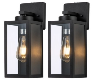 2 Pack Outdoor Wall Lanterns