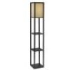 Wood Shelf Lamp - Black