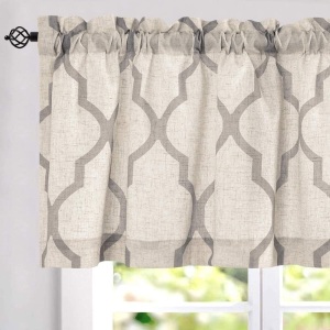 JINCHAN Moroccan Print Valance 