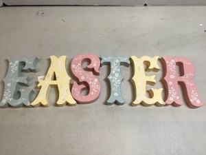 EASTER Wooden Letter Decor