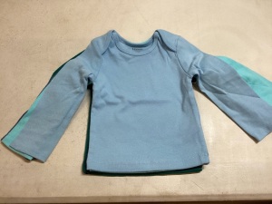 Lot of 22 Hanes Flexy Long-Sleeved Toddler Shirts, 18-24 Months