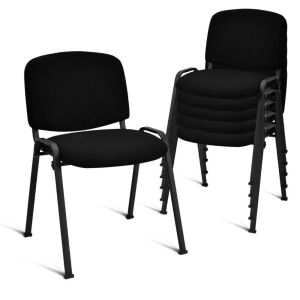 Set of (5) Conference Chairs - Black
