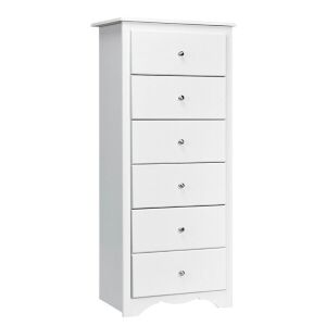 6-Drawer Dresser - White