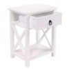 Lot of (2) White End Tables with 1 Drawer and Storage Shelf - E-Comm Returns, Appear New&nbsp;
