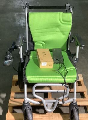 Powered Wheelchair - Green - Battery Defective