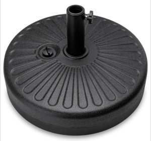 BCP Plastic Patio Umbrella Base Pole Holder, Black