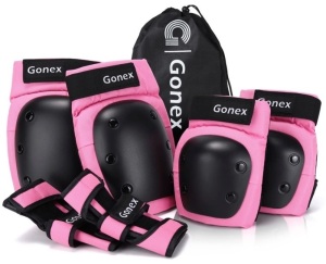 Gonex Knee, Elbow & Wrist Pads, Pink, Medium, Appears New