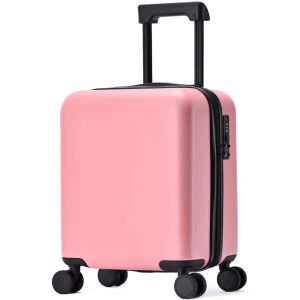 Kids Luggage with Wheels - Pink