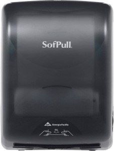 Georgia-Pacific SofPull Translucent Smoke Mechanical Towel Dispenser