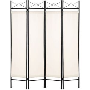 4-Panel Folding Privacy Screen Room Divider Decoration Accent, 6ft