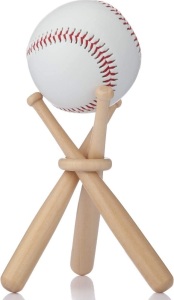 Set of 12 Wooden Baseball Bat Display Stand Holders