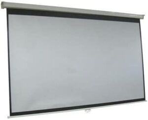 84" Manual Pull-Down Projection Screen 16:9