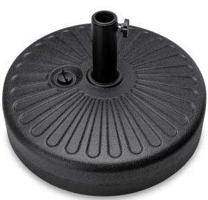 Plastic Patio Umbrella Base Pole Holder Accessory w/ Adjustable Knob