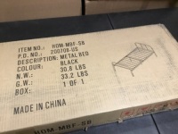 Black Metal Bed Frame - Appears New