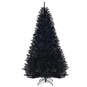 7.5' Unlit Artificial Christmas Tree - Black