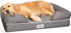 4" Waterproof Memory Foam Dog Bed for Medium and Large Dogs