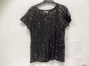 Womens Sequin Shirt, XXL