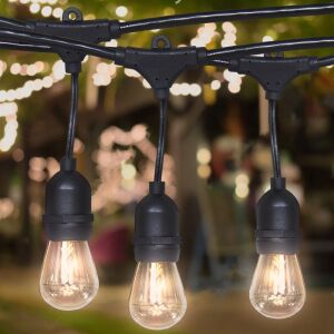 48ft Commercial Weatherproof Café String Lights