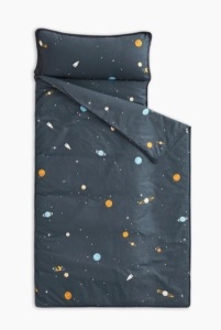 Gray Space Cotton Kids Nap Mat