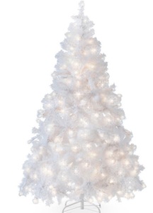 6ft Pre-Lit Hinged Artificial Pine Christmas Tree w/ 250 Lights, Stand