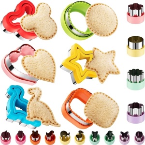 20 Pcs Sandwich Decrusting Cutter and Sealer Set