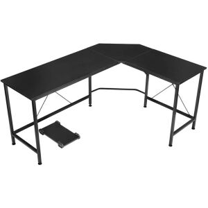 L-Shaped Office Desk - Black, Damaged