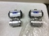 &nbsp;Lot of (2)&nbsp;2" Pneumatic Ball Valve Double Acting Air Actuated Actuator Ball Valve &nbsp;1000 Psi - Appear New&nbsp;&nbsp;&nbsp;