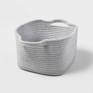 Lot of (3) Medium Bath Baskets - Gray