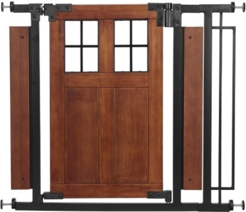 Evenflo Barn Door Walk-Thru Gate (Farmhouse Collection). E-Commerce Return. Appears New