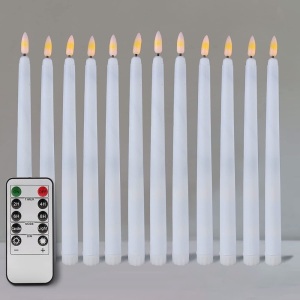 12 Pack Flameless Taper Candles