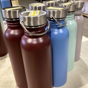 Lot of (8) 24oz Stainless Steel Water Bottles