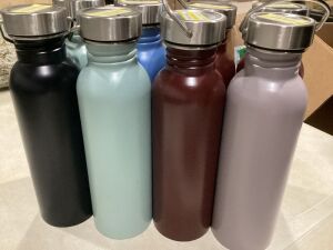 Lot of (8) 24oz Stainless Steel Water Bottles