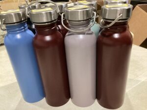 Lot of (8) 24oz Stainless Steel Water Bottles