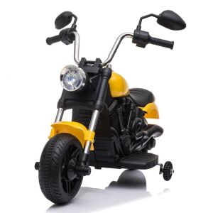 Kids Ride-On Motorcycle - Black/Yellow