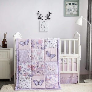 Butterfly Baby Nursery Crib Bedding Set