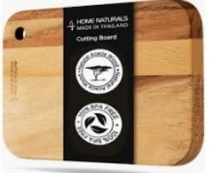 Home Naturals Natural Acacia Wood Cutting Board