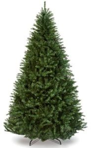 Hinged Douglas Full Fir Artificial Christmas Tree w/ Metal Stand, 7.5ft