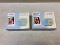 Lot of (2) Creative Instant Cameras, Pink - New&nbsp;