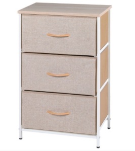 TOOCA 3 Drawer Fabric Dresser