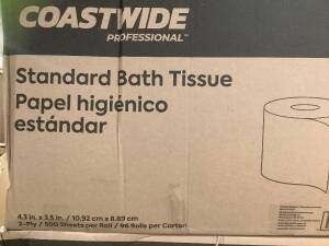 Case of (96) Rolls Standard Bath Tissue