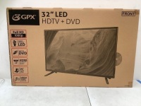 GPX 32" LED HDTV + DVD, Untested, Appears New