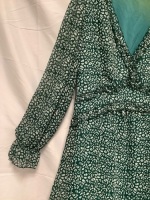 Women's Long Sleeve Floral Dress, Medium